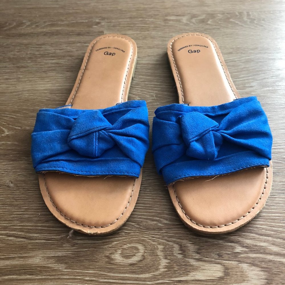Gap Blue Bow Slide